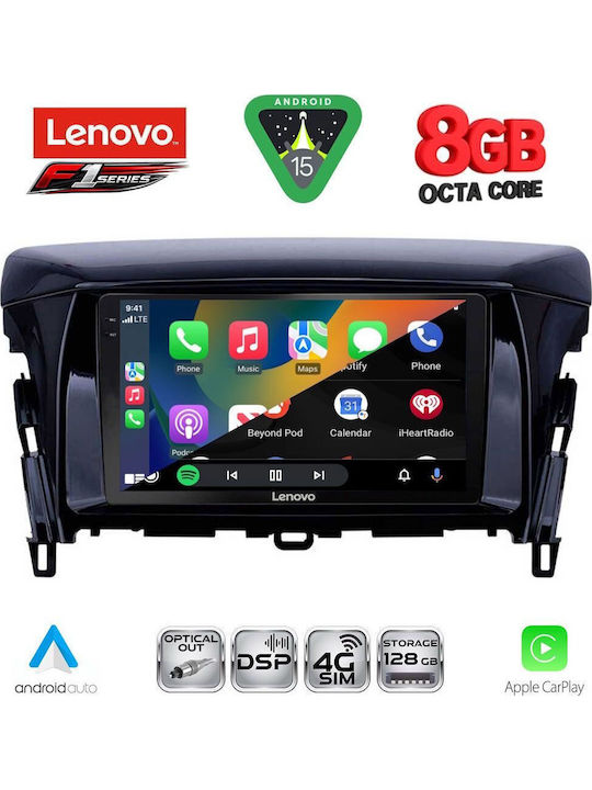 Lenovo Car Audio System for Mitsubishi Eclipse Cross 2018 with Touch Screen 9 inches Bluetooth USB Wi-Fi GPS Apple CarPlay Android Auto