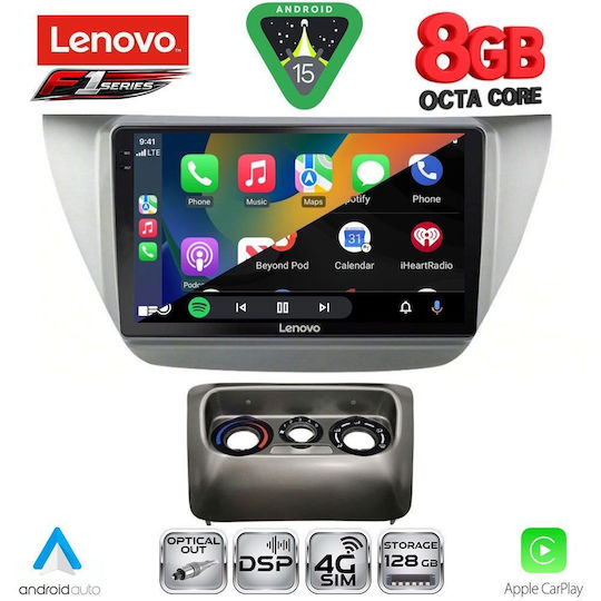 Lenovo Car Audio System for Mitsubishi Lancer 2000-2007 (Bluetooth/USB/WiFi/GPS/Apple-Carplay/Android-Auto) with Touch Screen 9"
