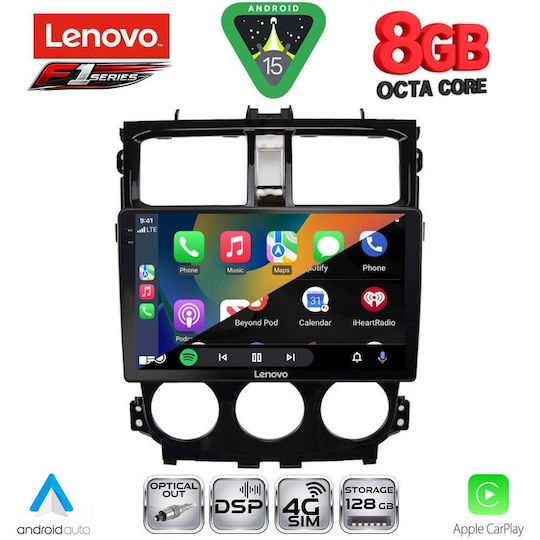 Lenovo Car Audio System for Mitsubishi Colt 2013-2023 (Bluetooth/USB/WiFi/GPS/Apple-Carplay/Android-Auto) with Touch Screen 9"
