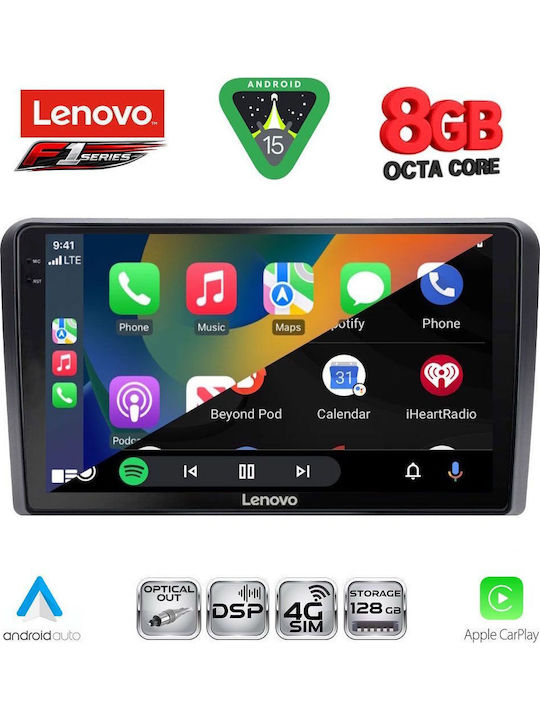 Lenovo Car Audio System for Mitsubishi Outlander 2001-2005 (Bluetooth/USB/WiFi/GPS/Apple-Carplay/Android-Auto) with Touch Screen 9"