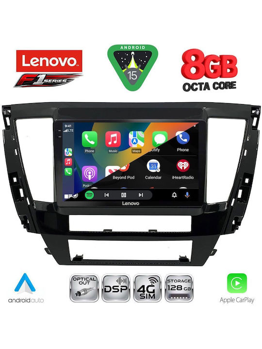 Lenovo Car Audio System for Mitsubishi Pajero 2013 with Touch Screen 9 inches Bluetooth USB Wi-Fi GPS Apple CarPlay Android Auto
