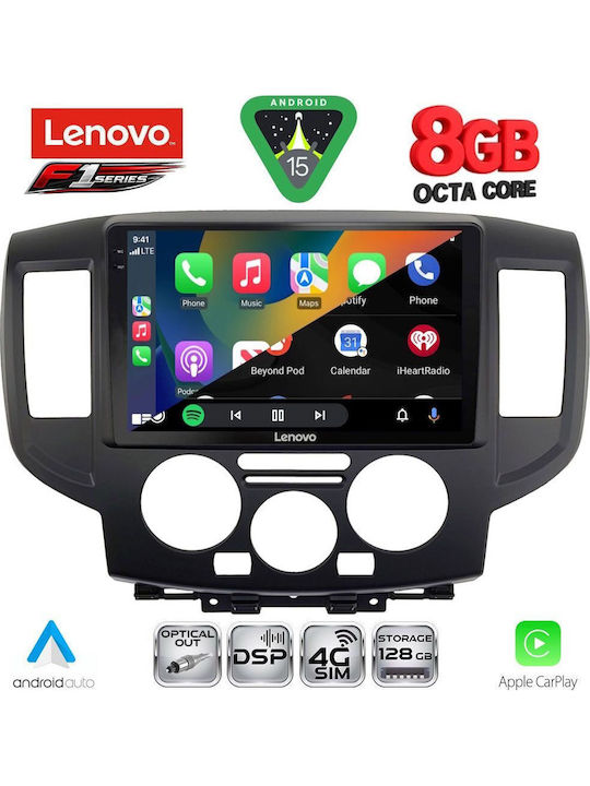 Lenovo Auto-Audiosystem für Nissan NV200 2009-2020 (Bluetooth/USB/WiFi/GPS/Apple-Carplay/Android-Auto) mit Touchscreen 9"