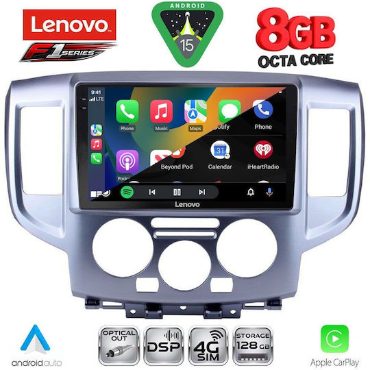 Lenovo Car Audio System for Nissan NV200 2009-2020 (Bluetooth/USB/WiFi/GPS/Apple-Carplay/Android-Auto) with Touch Screen 9"