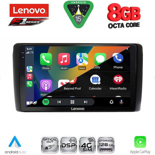 Lenovo Car Audio System for Nissan Leaf 2009-2017 (Bluetooth/USB/WiFi/GPS/Apple-Carplay/Android-Auto) with Touch Screen 9"