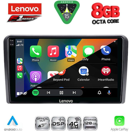 Lenovo Ηχοσύστημα Αυτοκινήτου για Opel Corsa / Meriva 2004-2014 (Bluetooth/USB/WiFi/GPS/Apple-Carplay/Android-Auto) με Οθόνη Αφής 9"
