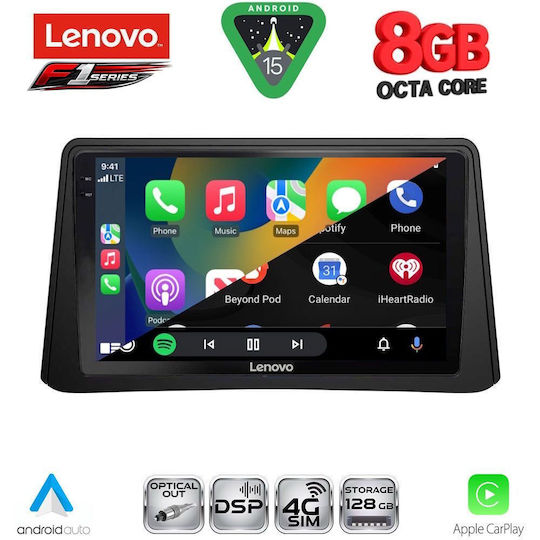 Lenovo Ηχοσύστημα Αυτοκινήτου για Opel Mokka 2012-2015 (Bluetooth/USB/WiFi/GPS/Apple-Carplay/Android-Auto) με Οθόνη Αφής 9"