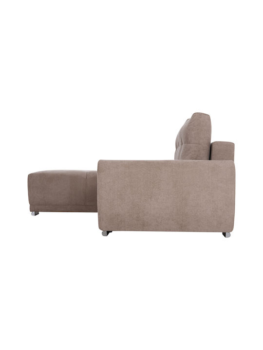 Comfyra Ecke Sofa Sofa mit Linke Ecke & Stauraum Beige 268x180x83cm