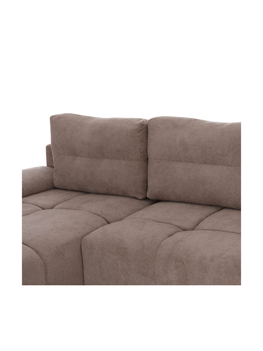 Comfyra Ecke Sofa Sofa mit Linke Ecke & Stauraum Beige 268x180x83cm