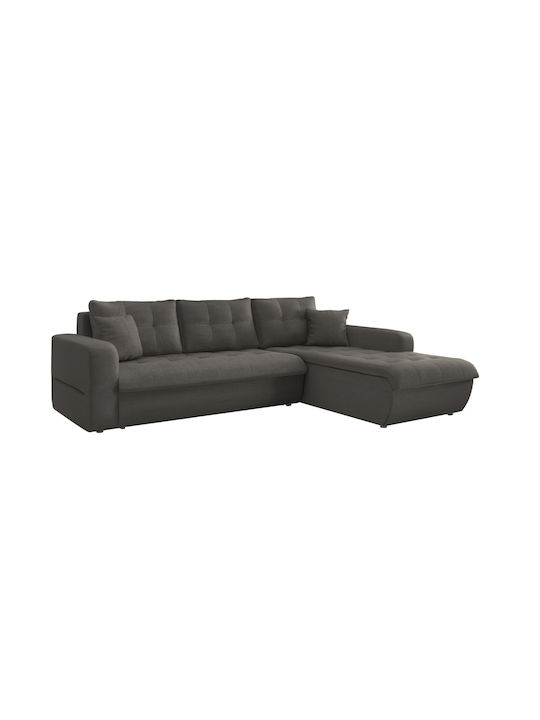 Kanso Ecke Sofa Bett mit Rechte Ecke Grau 244x188x80cm
