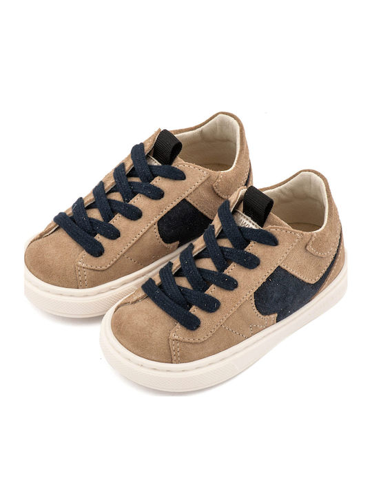 Babywalker Beige Baptism Leather Sneakers