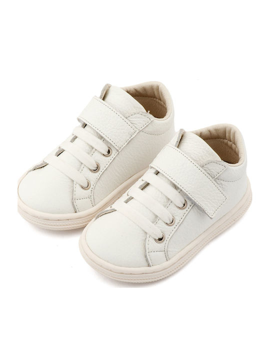 Babywalker White Baptism Leather Sneakers
