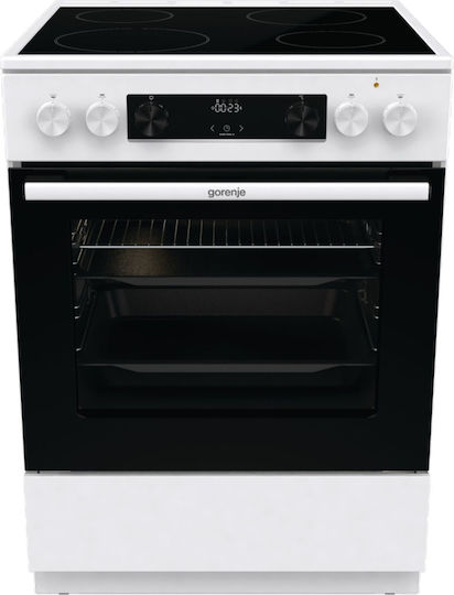 Gorenje Κουζίνα 71lt με Κεραμικές Εστίες Π60εκ. Λευκή