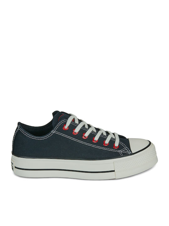 Chuck Taylor All Star Дамски Флатформи Сникърси Черни