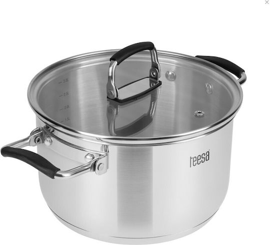 Teesa Cook Prime Σετ Κατσαρόλες από Ανοξείδωτο Ατσάλι 3τμχ