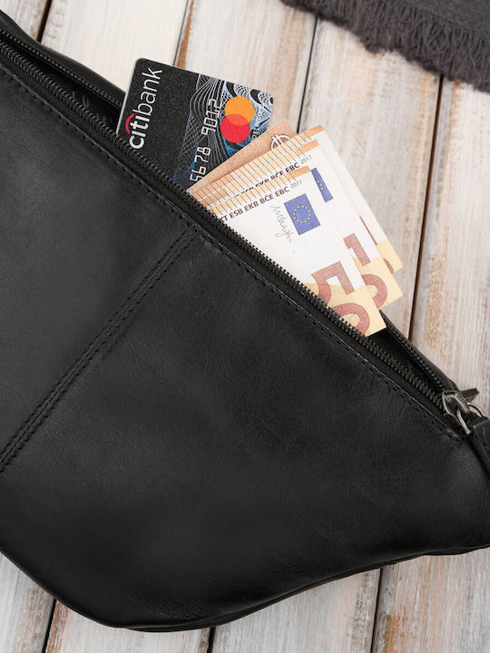 Magazin online pentru bărbați Piele Bum Bag pentru Talie Negru