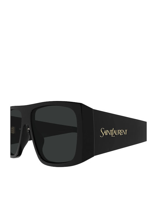 Ysl Unisex Sunglasses with Black Plastic Frame and Black Lens SL 832 001