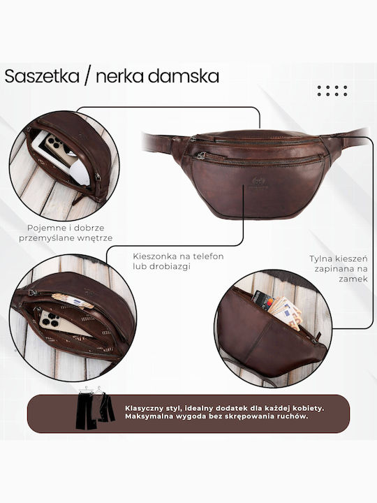Men's Бъм Баг на колан Кафяв