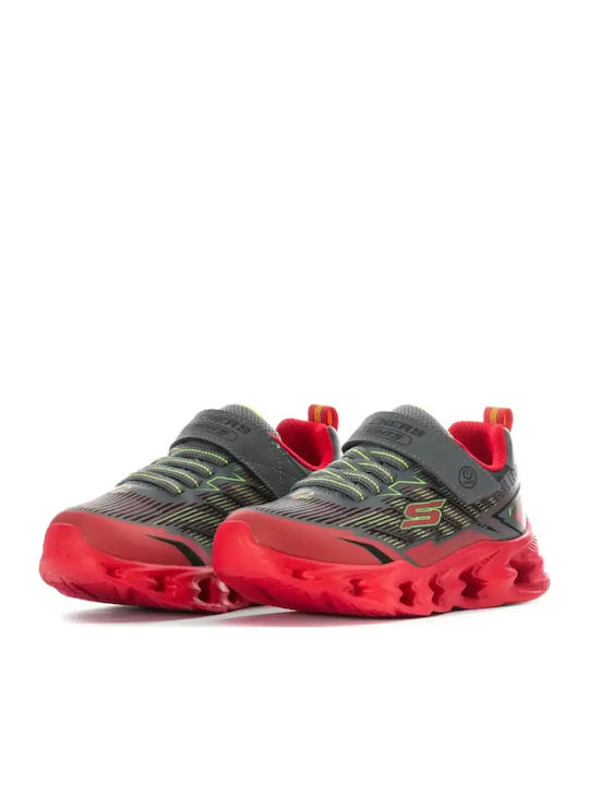Vortex 2.0 Kids Sneakers with Scratch & Lights Red
