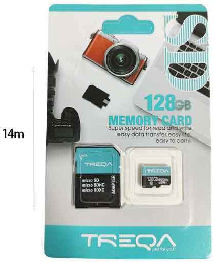 Treqa 128GB Class 10 με αντάπτορα