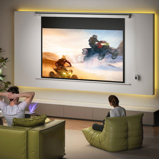 HomCom Οθόνη Προβολής Projector για Τοίχο/Οροφή με Λόγο Εικόνας 16:9 212x150cm / 84"