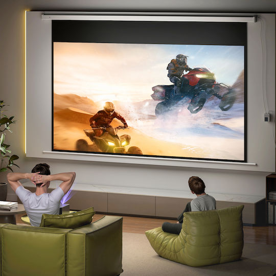 HomCom Οθόνη Προβολής Projector για Τοίχο/Οροφή με Λόγο Εικόνας 16:9 293x193cm / 120"