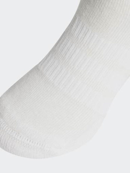 adidas Детски чорапи Височина до коляното White 3 Чифта