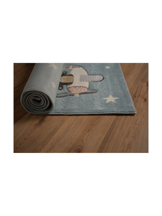 Tzikas Carpets Παιδικό Χαλί Μπλε 160x230cm
