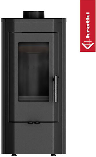 Kratki Ecodesign Чугун Печка на дърва 6кВт