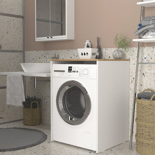 UnicUtil Επιδαπέδια Ραφιέρα Μπάνιου Ξύλινη 65x60x91.8cm Καφέ