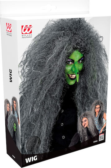 Witch Wig Oversized Grey