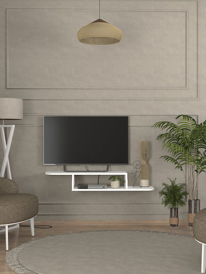 Stand TV Macros Alb L120xA29.6xÎ18.6cm