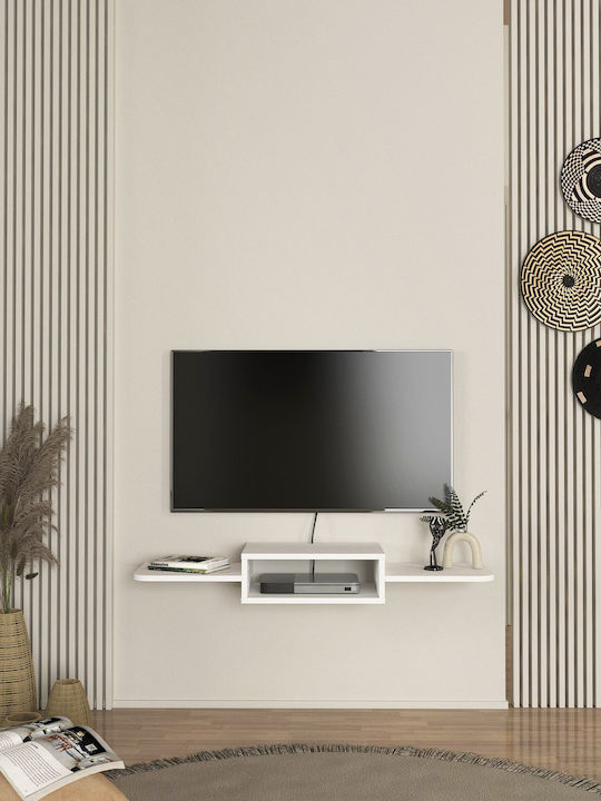 Stand TV Toby Alb L120xA29.6xÎ15.6cm