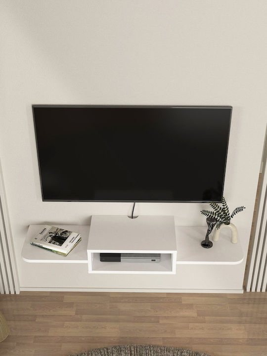 Stand TV Toby Alb L120xA29.6xÎ15.6cm