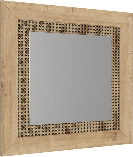 UnicUtil UUOGL08 Oglindă De Perete Pătrată Maro 72x72cm UnicUtil UUOGL08 Oglindă De Perete Pătrată Maro 72x72cm