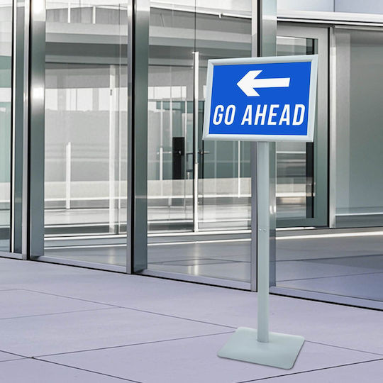 vidaXL Floor Advertising Stand 32.5cm x 126cm