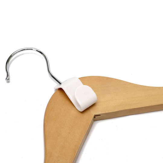 Humero Plastic Hanger Kitchen Hook White 100pcs