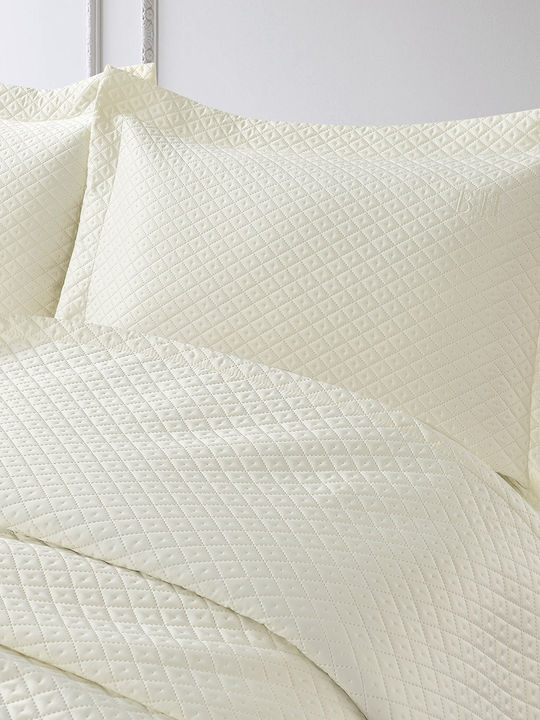 Beauty Home Brautbettwäsche Set Übergröße mit 2 Kissenbezügen 230x250cm