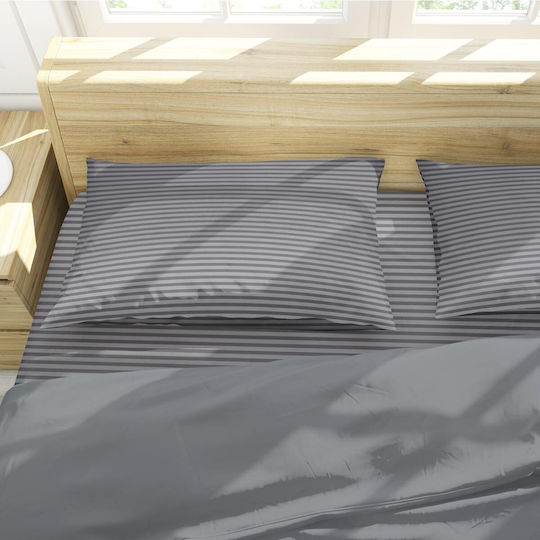 Kipper Σεντόνι Μονό 170x260εκ. Grey