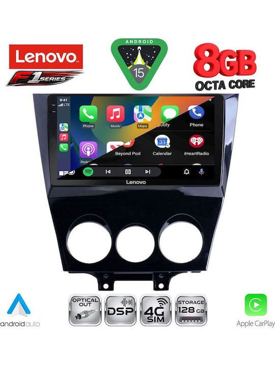 Lenovo Car Audio System for Mazda RX-8 2008-2014 (Bluetooth/USB/WiFi/GPS/Apple-Carplay/Android-Auto) with Touch Screen 9"