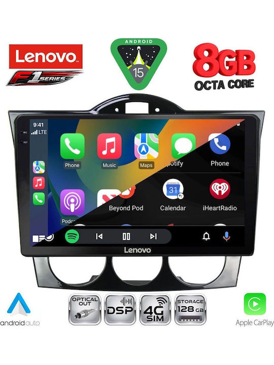 Lenovo Car Audio System for Mazda RX-8 2001-2008 (Bluetooth/USB/WiFi/GPS/Apple-Carplay/Android-Auto) with Touch Screen 9"