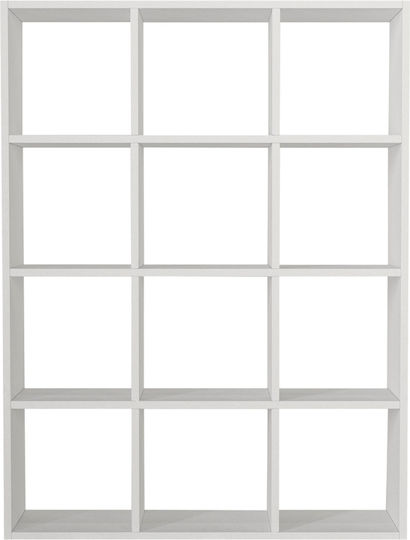 Bibliotecă Ultimate Albă 93.6x22x124.2cm