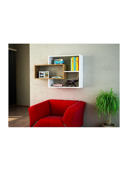 Raft Perete Alb 104x22x66cm
