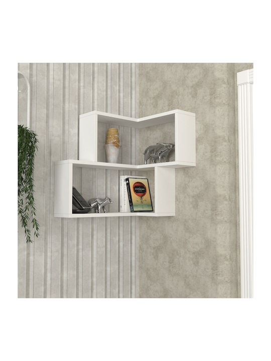 Eckregal Wand White 60x45x55cm