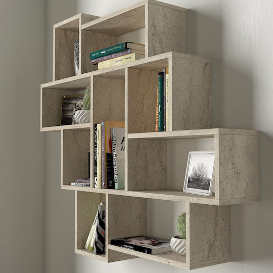 Wall Shelf Smart Display Cream 115.5x14.5x103.5cm