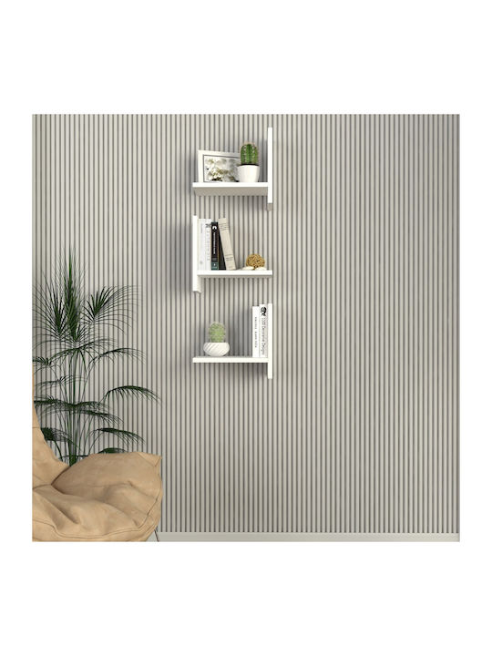 Shelf Wall White 32x22x90cm