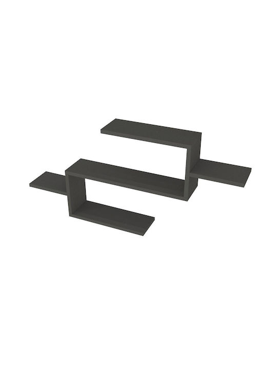 Raft Perete Twist Anthracite 101x15x49cm