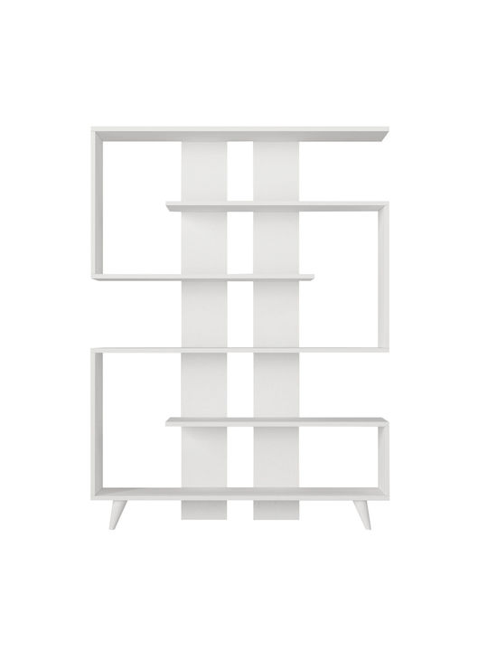 Bibliotecă Albă 62x20x120 cm