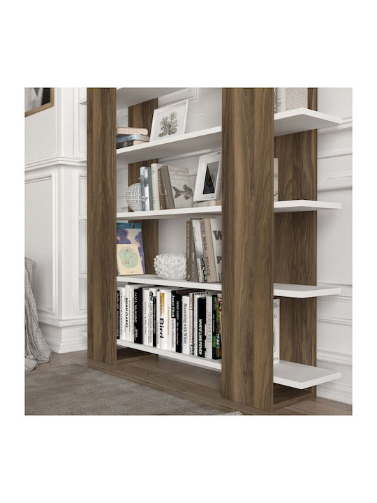 Bibliotecă Element Fusion Albă 120x19.5x120 cm
