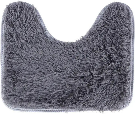 Vilde Rutschfest Set Badematten Synthetisch,Polyester/Cotton/Leather Toilette 569702 Grey 3Stück