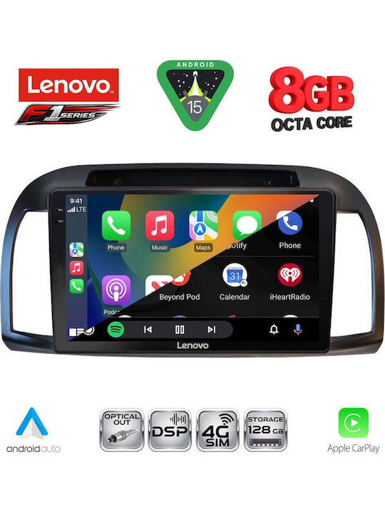 Lenovo Car Audio System for Nissan Micra 2002-2010 (Bluetooth/USB/WiFi/GPS/Apple-Carplay/Android-Auto) with Touch Screen 9"